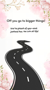 White Pastel Farewell Card  Instagram Story Instagram Story Template