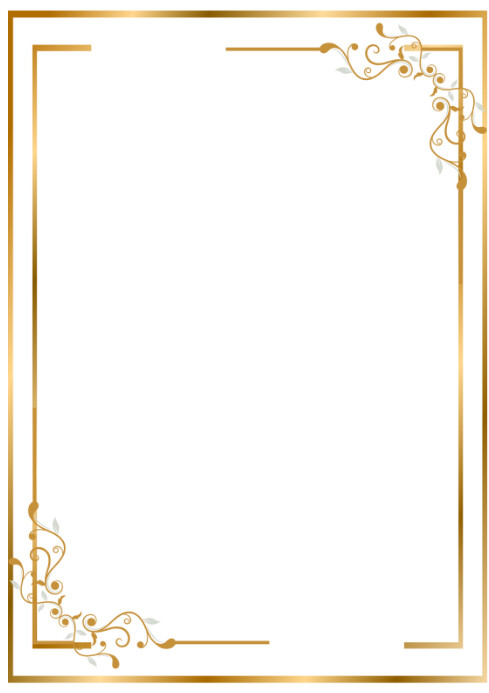 Pastel Frame  A4 template