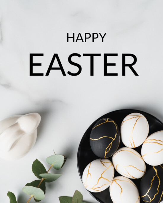 Pastel Happy Easter  Instagram Portrait template