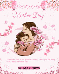 Pastel Happy Mother Day Instagram Portrait template