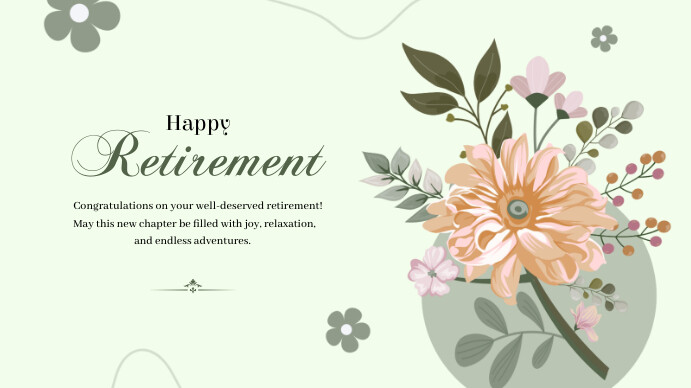 Pastel Happy Retirement Presentasi (16:9) template