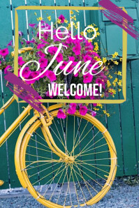 Hello June Poster Template | PosterMyWall