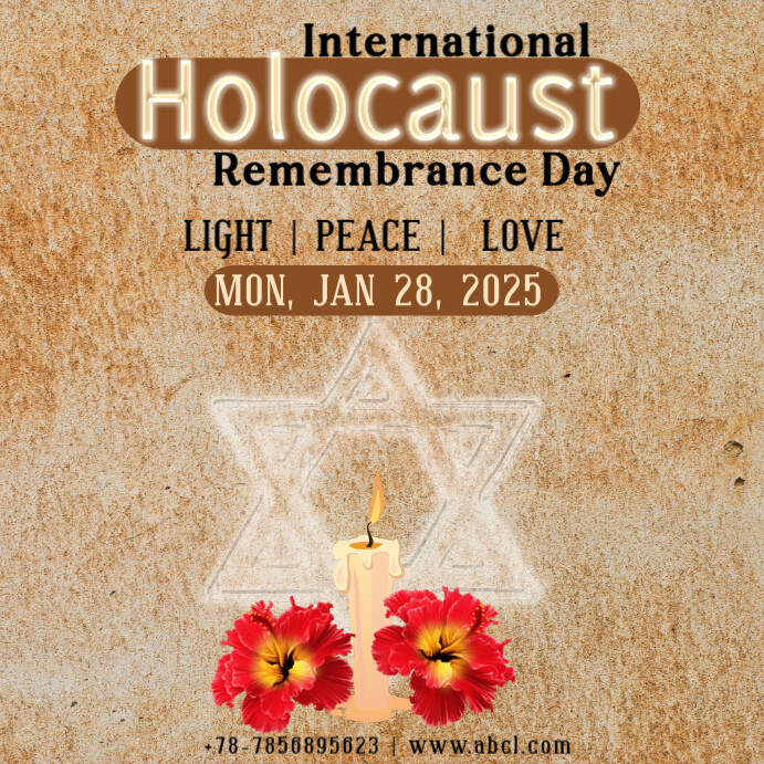 Copy of Pastel Holocaust remembrance day Instagram Post | PosterMyWall