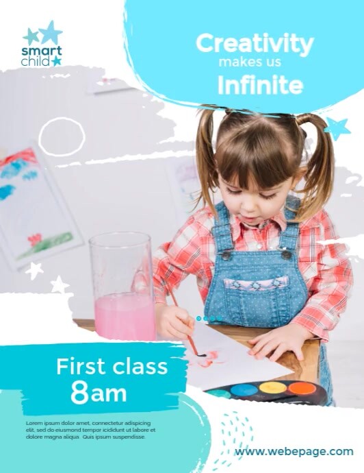 Pastel Joyful Creative Kids Flyer (us Letter) template