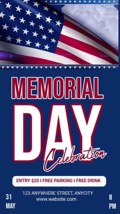 Pastel Memorial Day Instagram Story template