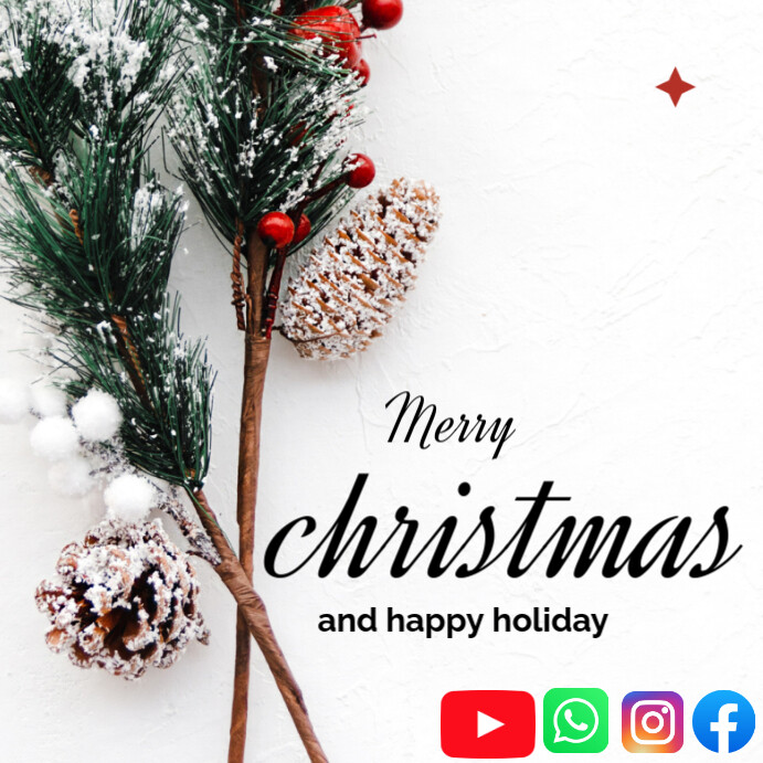 Copy of Pastel Merry Christmas Instagram Post | PosterMyWall