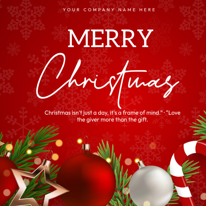 Copy of Pastel Merry Christmas Instagram Post | PosterMyWall