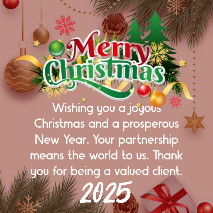 Pastel Merry christmas Instagram Post Template | PosterMyWall