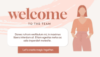 Pastel Modern & Minimal Welcome to the Team Blog Header Blog-Kopfzeile template