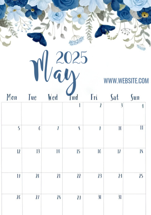 Pastel Month Of May  A5 template