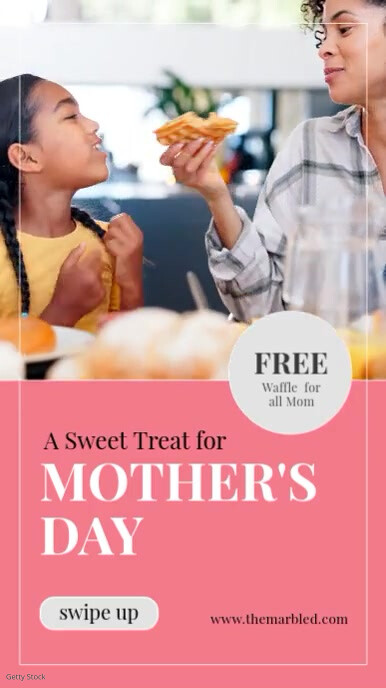 Pastel Mothers Day Brunch Instagram Story template