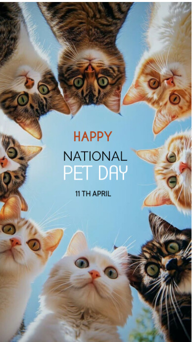 Pastel National Pet Day Instagram Story template