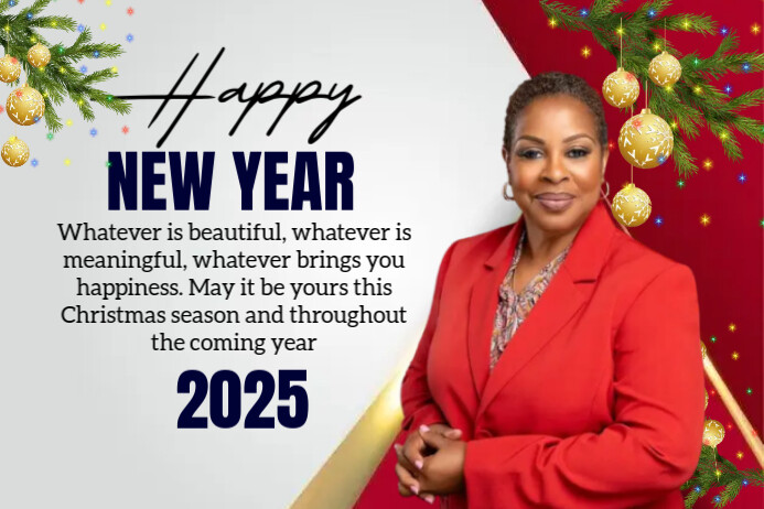 Pastel New Year Banner 4' × 6' template
