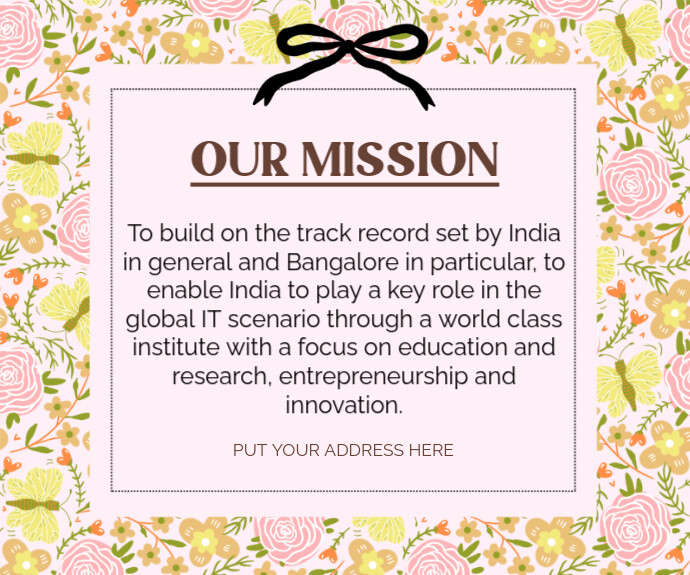 Pastel Our Mission And Vision Templates  Medium Rectangle