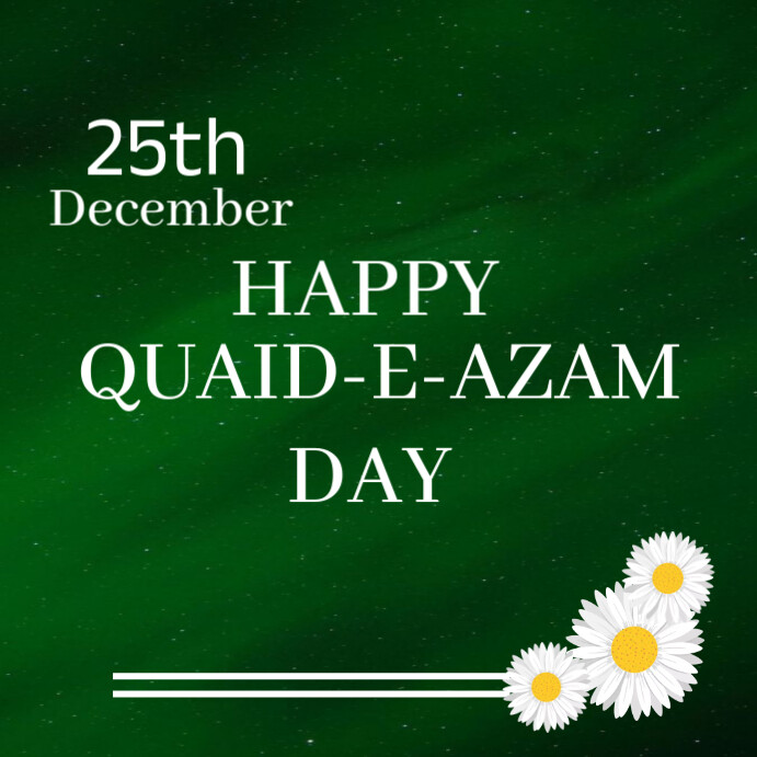 Pastel Quaid E Azam Instagram Post Template | PosterMyWall