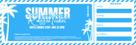 Pastel Summer Raffle Ticket | Raffle Ticket Twitter Banner template