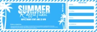 Pastel Summer Raffle Ticket | Raffle Ticket Twitter Banner template