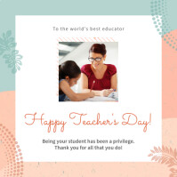 Teacher Post Examples Chalkboard Teacher's Day Post Template | PosterMyWall