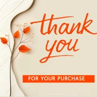 Pastel Thank You Card Instagram Post template