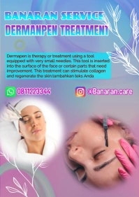 Pastel The Dermanpen Treatment Service Poster A4 template