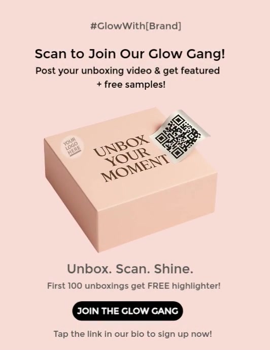 Pastel Unbox Your Moment – Beauty Product Launch To Engage, Share & Shine Flyer (us Letter) template