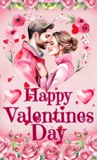 Pastel Valentine's Day Us Legal Umthetho we-US template