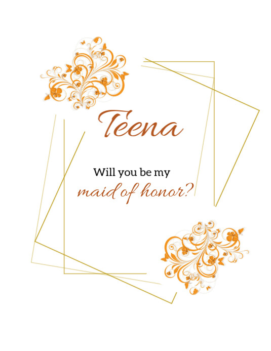 Pastel Wedding Bridesmaid  Flyer (us Letter) template