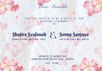 Pastel Wedding Card A5 template