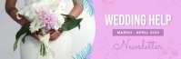 Pastel Wedding Themed Video Email Header template