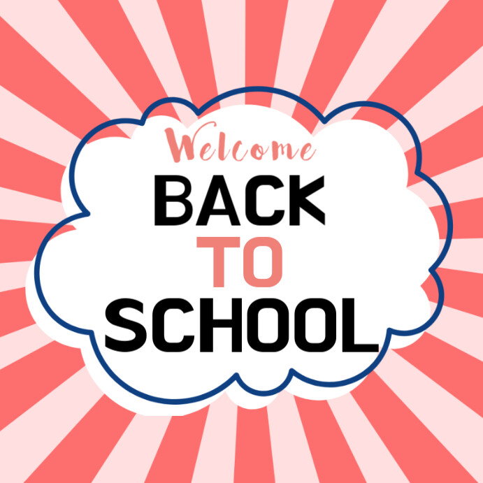 Pastel Welcome Back To School Notification Instagram Post Template ...