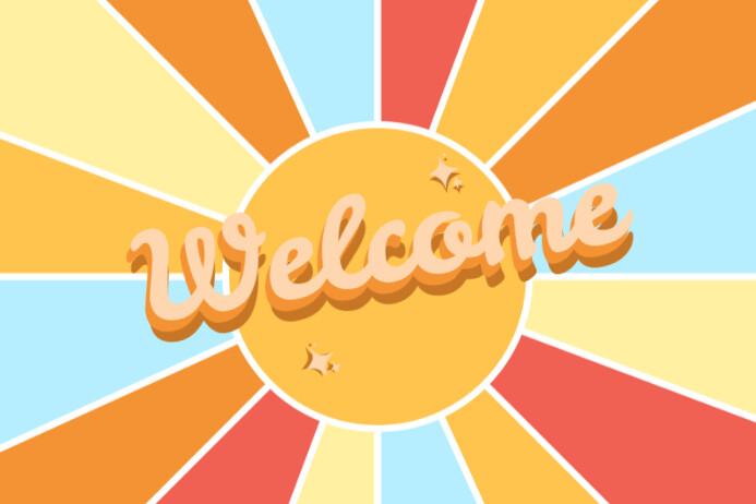 Pastel Welcome Poster Template PosterMyWall Pastel Welcome Poster Template PosterMyWall