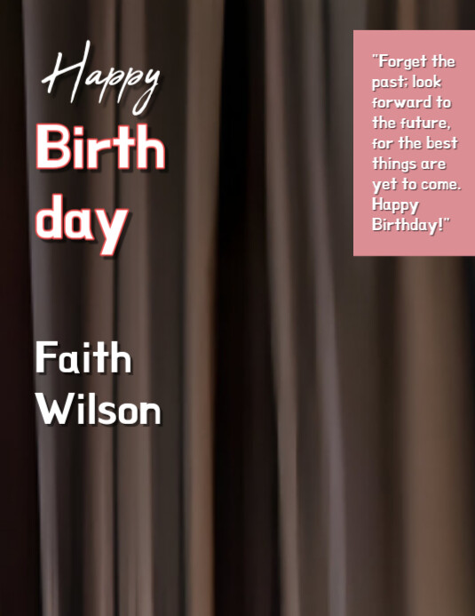 Pastel White Background Joyful Happy Birthday Flyer (us Letter