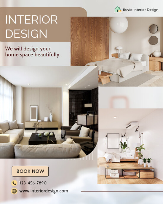 Pastel White Grey Minimalist Interior Design Pinterest Pin Instagram Portrait template
