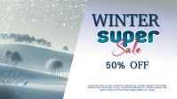 Pastel Winter Sale Digital Display (16:9) template