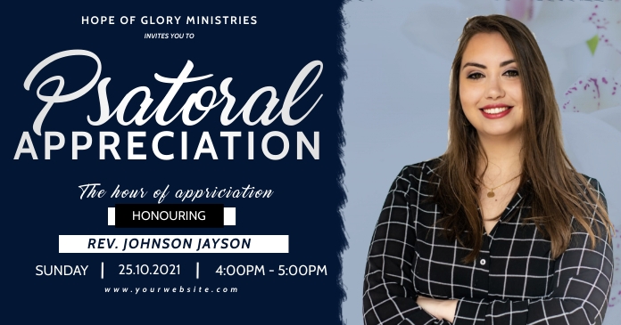 Pastor's appreciation Imagem partilhada do Facebook template