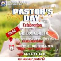 Pastor's appreciation flyer Instagram Post template