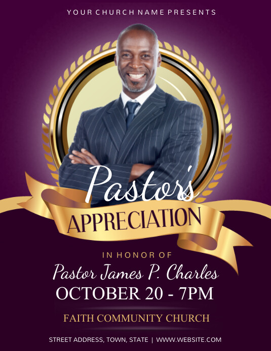 Pastor's Appreciation Template PosterMyWall