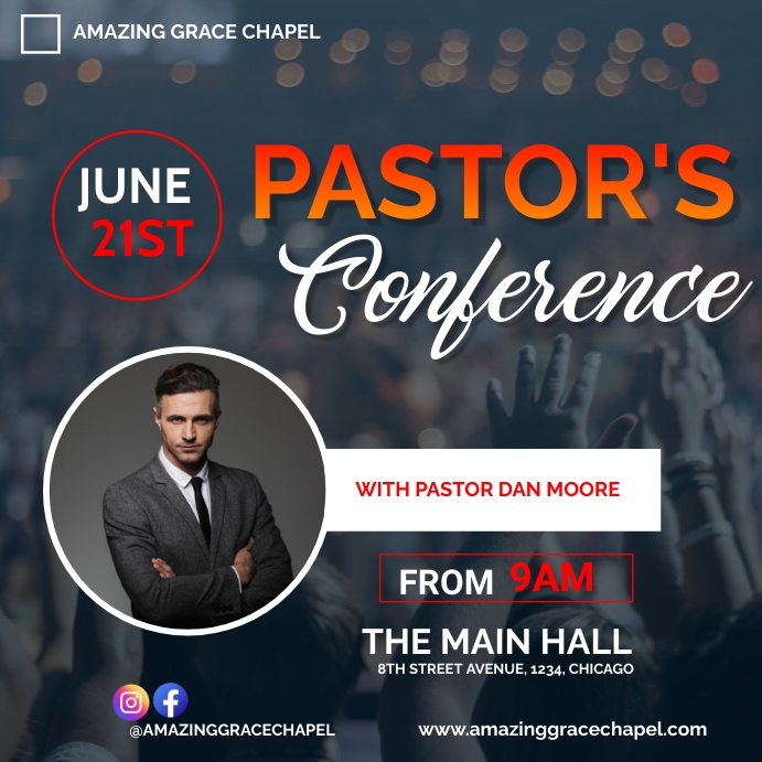 PASTOR S CONFERENCE POSTER Template PosterMyWall