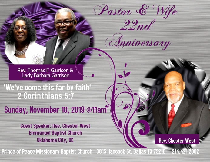 Pastor and Wife Anniversary Template PosterMyWall Pastor and Wife Anniversary Template PosterMyWall