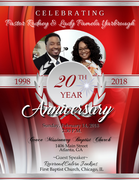 Pastor Anniversary Template PosterMyWall
