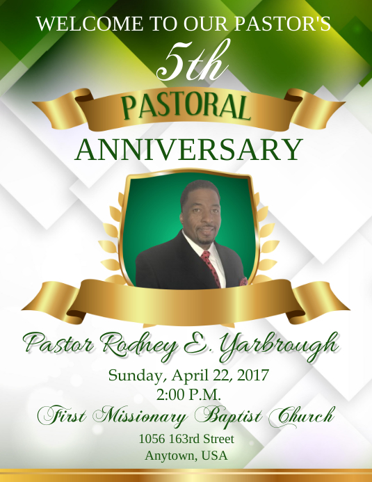 Copy of Pastor Anniversary PosterMyWall