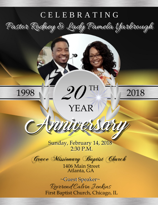 Pastor Anniversary Template PosterMyWall