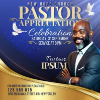 Pastor Appreciation Church Post Instagram template