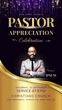 Pastor Appreciation Church Instagram Story template