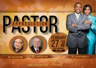Pastor appreciation Postal template
