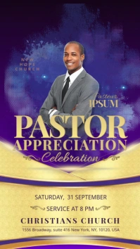 Pastor Appreciation Digital Display (9:16) template