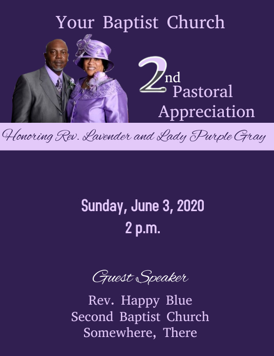 Pastor Appreciation Template PosterMyWall
