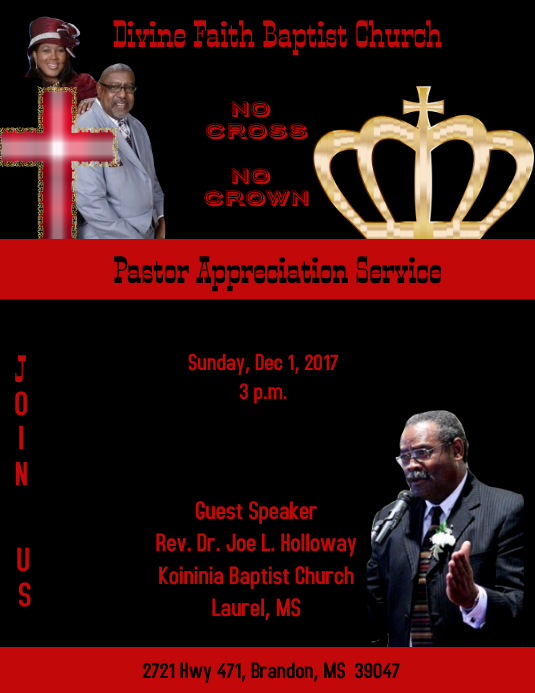 PASTOR APPRECIATION FLYER Template PosterMyWall