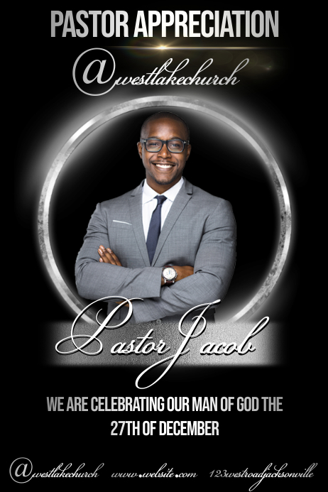 Copy of pastor appreciation poster template | PosterMyWall