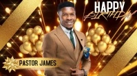 PASTOR BIRTHDAY CELEBRATION DESIGN TEMPLATE Twitter Post